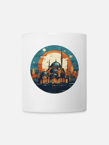 Mosquées d’Istanbul Patrimoine culturel Turquie - Mug blanc - blanc
