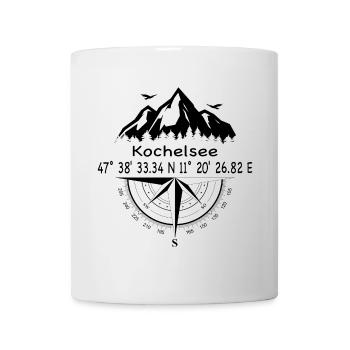 Koordinaten Kochelsee - Tasse - Weiß - Vorne