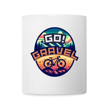 Balade en gravier GO - Mug blanc - blanc - Devant