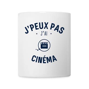 J peux pas j ai Cinéma - Mug blanc - blanc - Devant