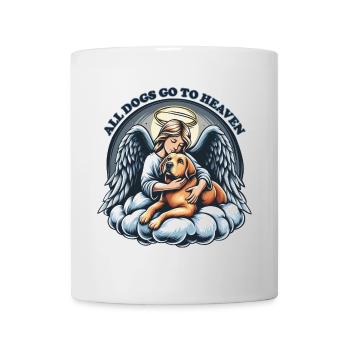 Tous les chiens vont au paradis - Mug blanc - blanc - Devant
