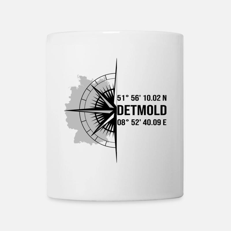 Koordinaten Detmold - Tasse - Weiß