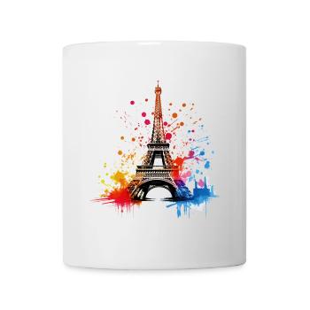 Paris, Eiffel Tower, France, City, Skyline, Art - Mug - white - Front