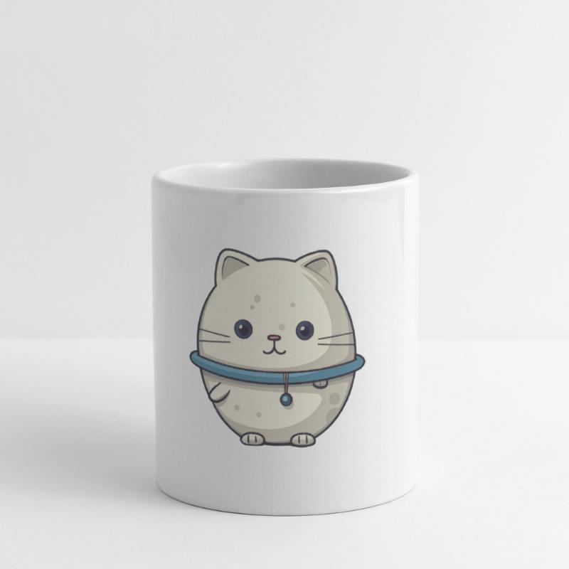 Illustration de chat de l’espace Mug blanc