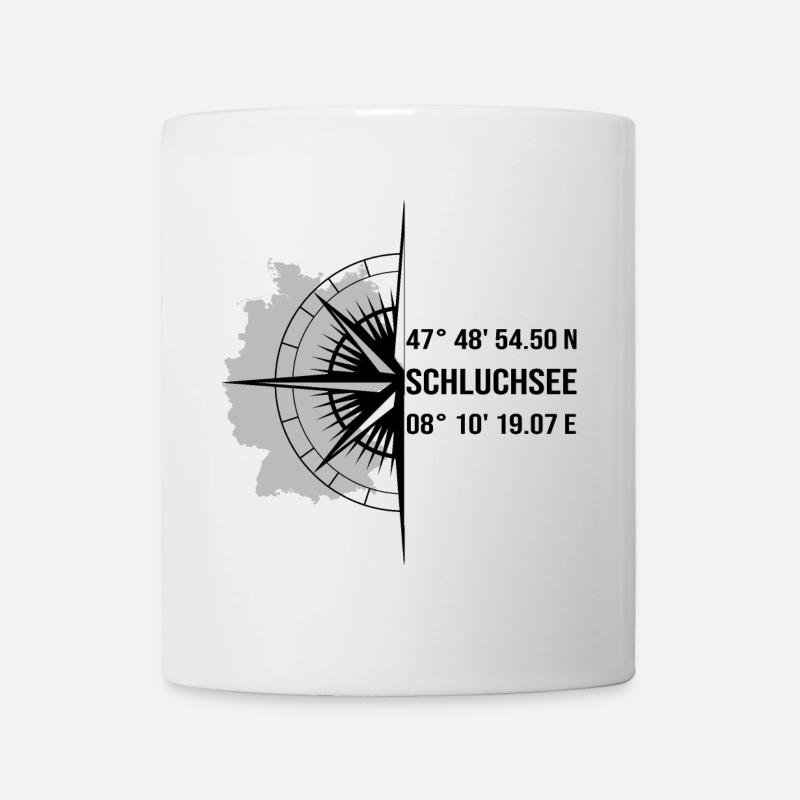 Koordinaten Schluchsee - Tasse - Weiß