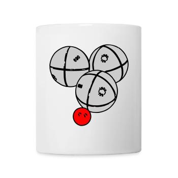 Petanque Kugeln - Tasse - Weiß - Vorne