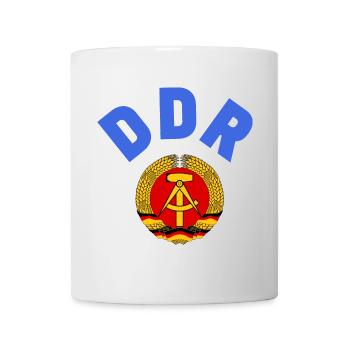 DDR 1974 WM Nationalmannschaft Retroshirt - Tasse - Weiß - Vorne