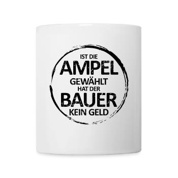 Bauernproteste Agrardiesel Demo - Tasse - Weiß - Vorne
