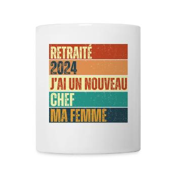 Retraité 2024 humour retraite cadeau pour retraité - Mug blanc - blanc - Devant