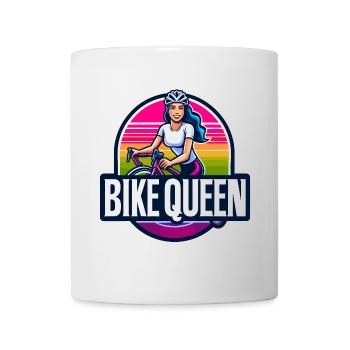 Reine du vélo Bright Sunset Design - Mug blanc - blanc - Devant