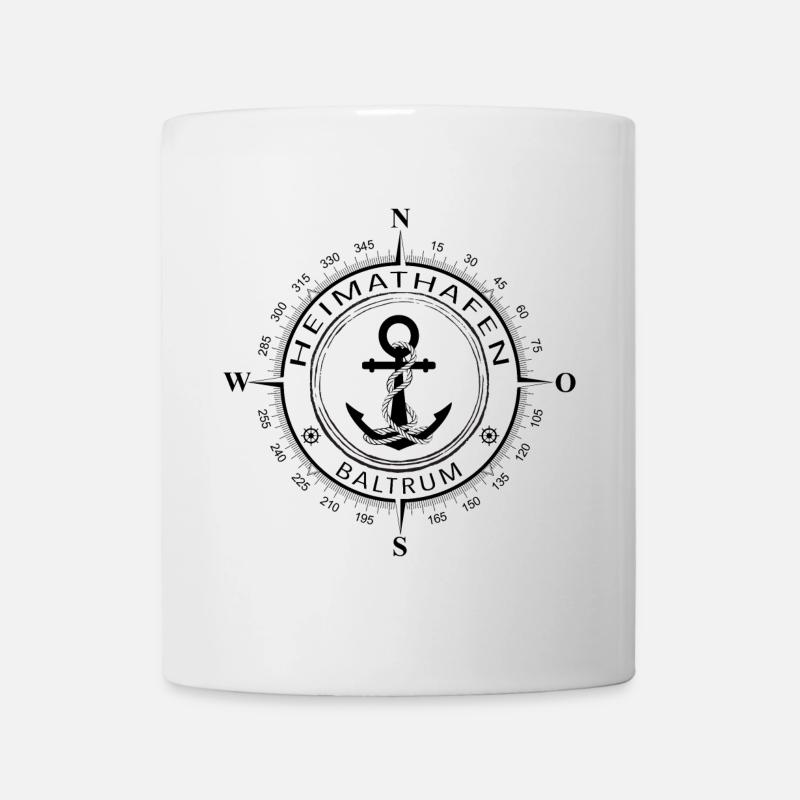 Heimathafen Baltrum - Tasse - Weiß