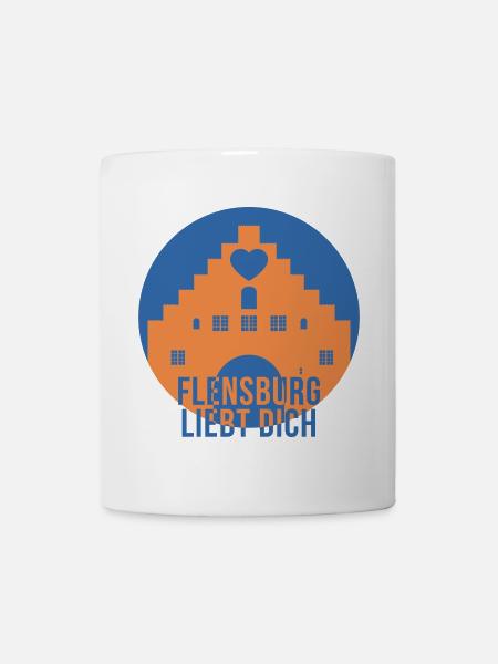 Flensburg liebt dich - Tasse - Weiß