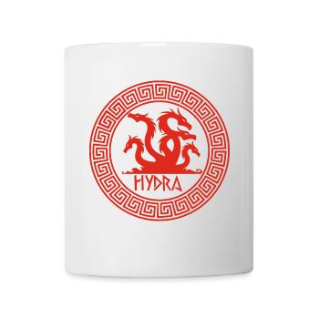 Symbole de l'hydre rouge - Mug blanc - blanc - Devant
