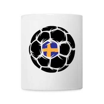 Handballeur Handball Suède Championnat d’Europe Symbole Logo icône - Mug blanc - blanc - Devant