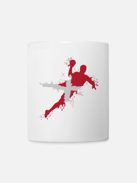EM 2024 Handball Team Dänemark Symbol Logo icon - Tasse - Weiß