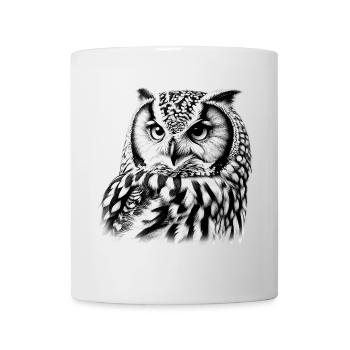 Hibou - Mug blanc - blanc - Devant