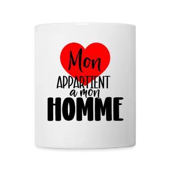 My heart belongs to my man - Mug - white - Front