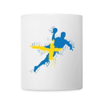 Équipe de handball Suède Joueur de handball symbole Explosion - Mug blanc - blanc - Devant