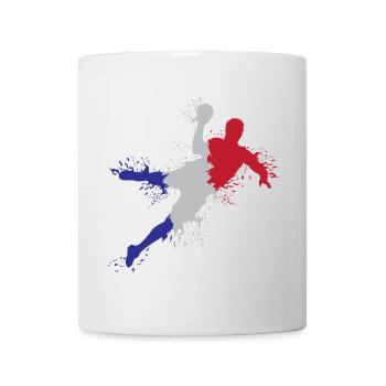 Drapeau de l’équipe de France de handball symbole d’éplosion - Mug blanc - blanc - Devant