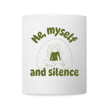 Me, myself and silence - Tasse - Weiß - Vorne