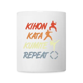 Säulen des Karate - Tasse - Weiß - Vorne