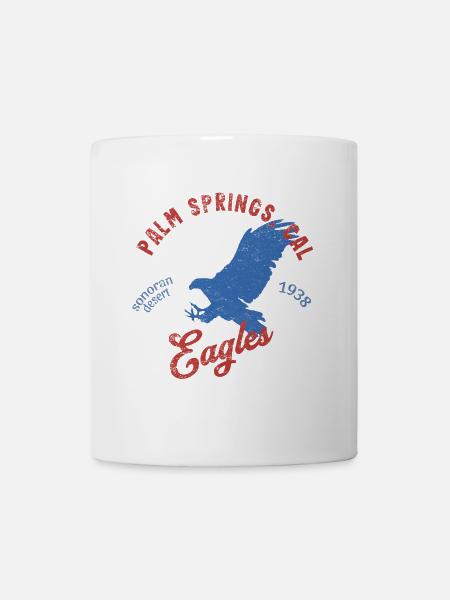 Palm-Springs Californie Sports Rétro Vintage Design - Mug blanc - blanc