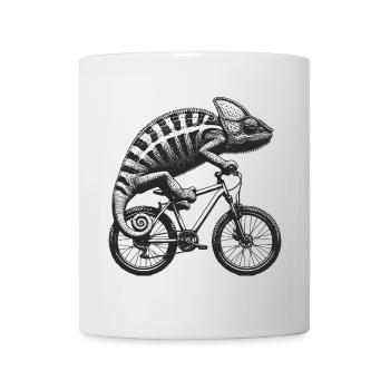Cycling Chameleon - Mug - white - Front