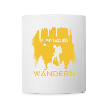 Komm, lass uns wandern - Tasse - Weiß - Vorne