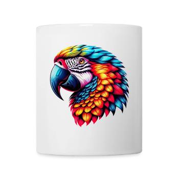 Papagei - Tasse - Weiß - Vorne