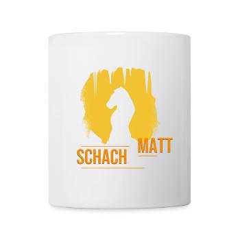 Schachmatt - Tasse - Weiß - Vorne
