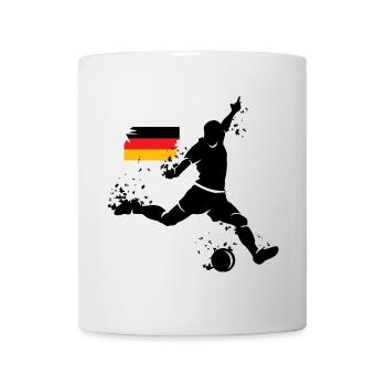 Fußball Deutschland Spieler Symbol Explosion EM - Tasse - Weiß - Vorne