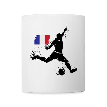 Fußball Spieler Explosion Frankreich Team EM 2024 - Tasse - Weiß - Vorne