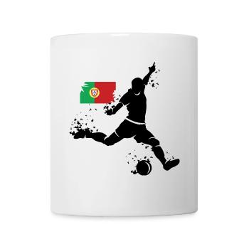 Fußball Spieler Explosion Portugal EM 2024 Symbol - Tasse - Weiß - Vorne