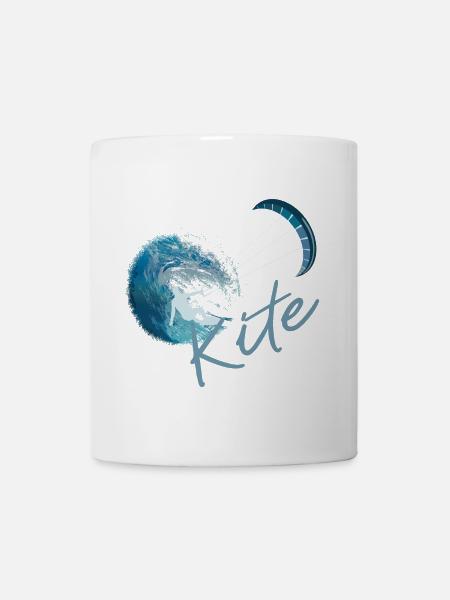 Kitesurfen - Tasse - Weiß