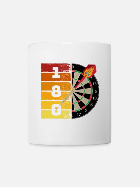 Darts 180 - Tasse - Weiß
