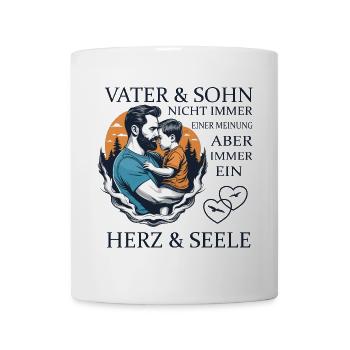 Father and son - Mug - white - Front