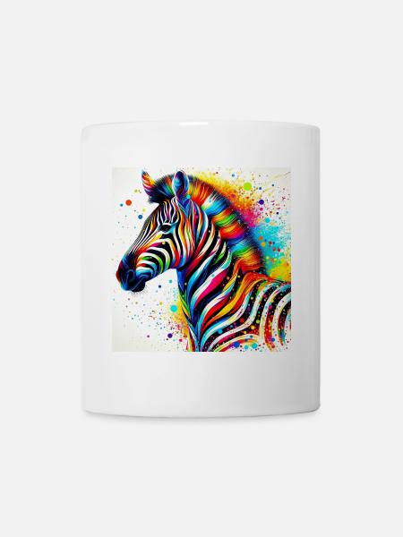 Zebra - Tasse - Weiß