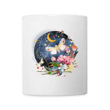 rare, exotic and native insects at night - Mug - white - Front