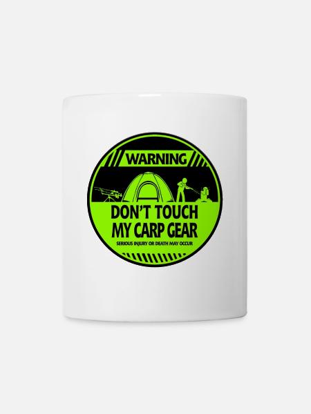 Karpfen-Warnung - Tasse - Weiß