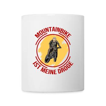 Mountainbike ist meine Droge - Tasse - Weiß - Vorne