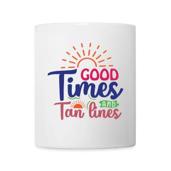 Gute Zeiten und Bräunungsstreifen - Tasse - Weiß - Vorne