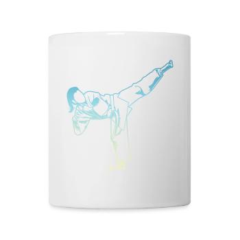 Karate Mädchen - Tasse - Weiß - Vorne