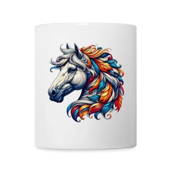Cheval - Mug blanc - blanc - Devant