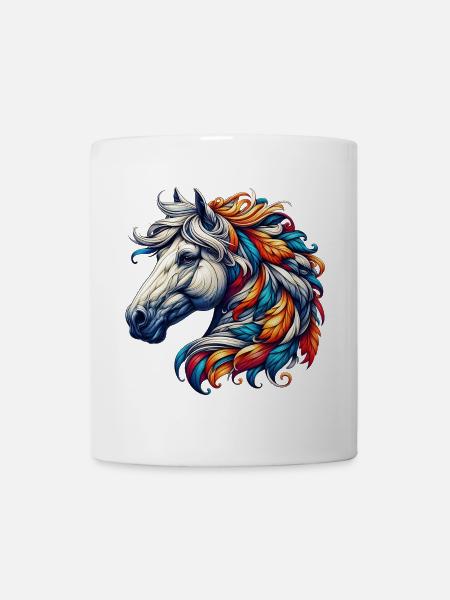 Pferd - Tasse - Weiß