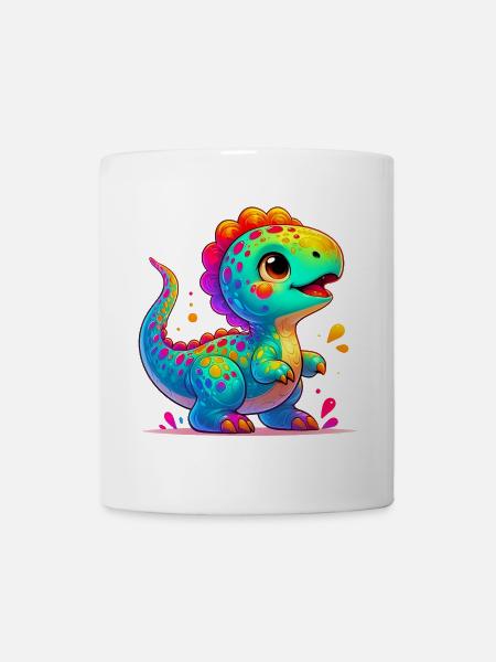 Dinosaurier - Tasse - Weiß