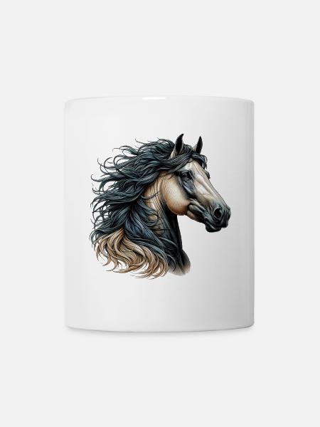 Pferd - Tasse - Weiß