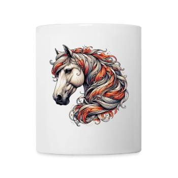 Cheval - Mug blanc - blanc - Devant