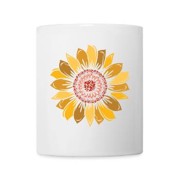 Sunflower, autumn, nature, beautiful colors, icon, icon - Mug - white - Front