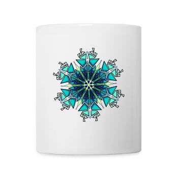 Flocon de neige - Mug blanc - blanc - Devant