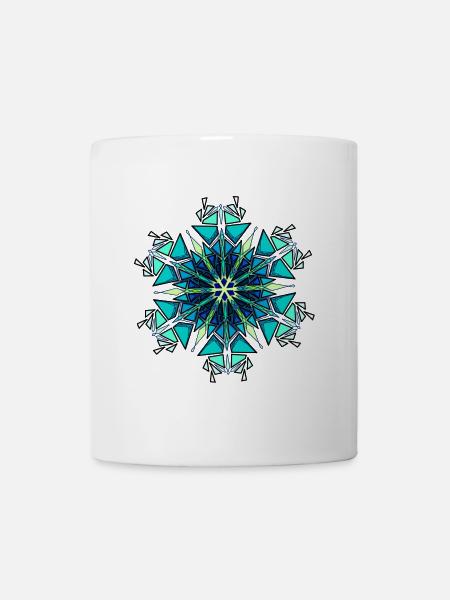 Schneeflocke - Tasse - Weiß